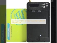 Transmissor de vídeo em tempo real COFDM HD H.264 UHF Band Mini Size